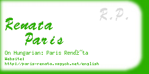 renata paris business card